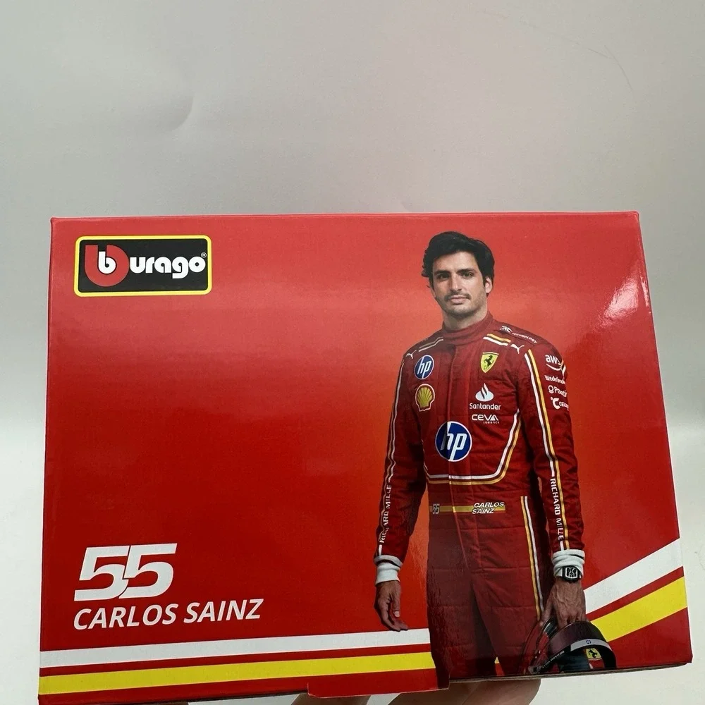 BBURAGO 1/18 - FERRARI SF-24 - SEASON CAR 2024 (55 Carlos SAINZ) New In Box
